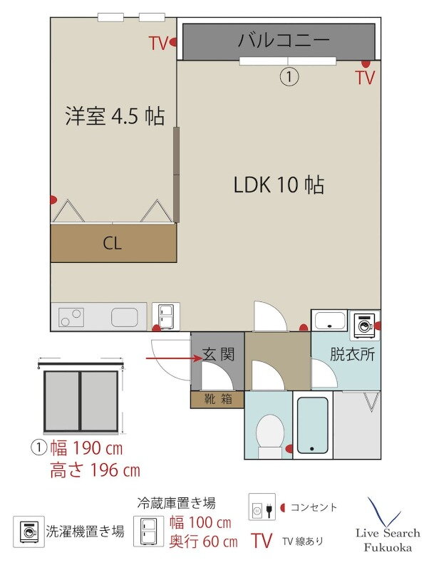 福岡県福岡市南区井尻３ 笹原駅 1LDK アパート 賃貸物件詳細