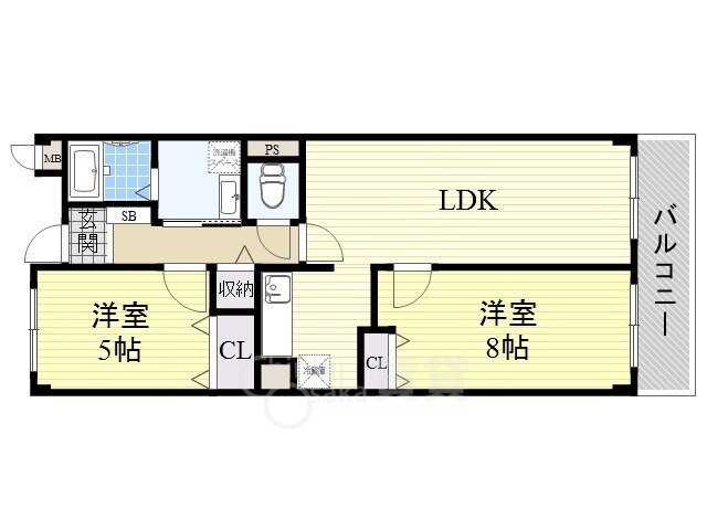 大阪府箕面市箕面４ 箕面駅 2LDK マンション 賃貸物件詳細