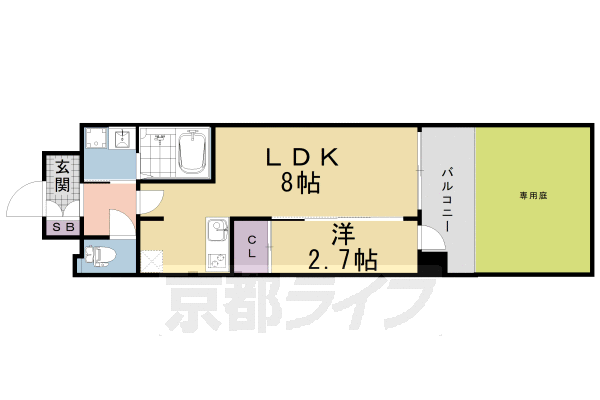 京都府京都市南区吉祥院定成町 西大路駅 1LDK マンション 賃貸物件詳細