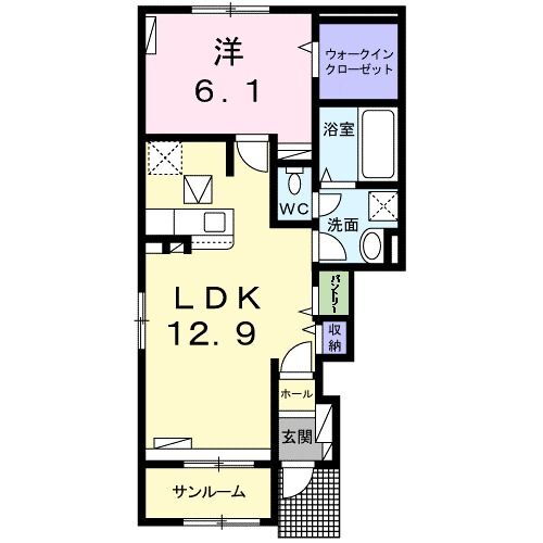 茨城県稲敷郡阿見町大字荒川本郷 荒川沖駅 1LDK アパート 賃貸物件詳細