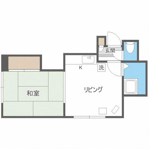 北海道札幌市中央区南十二条西１２ 西線１１条駅 1DK アパート 賃貸物件詳細