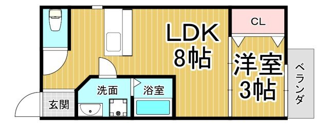 兵庫県川西市小花１ 川西能勢口駅 1LDK アパート 賃貸物件詳細