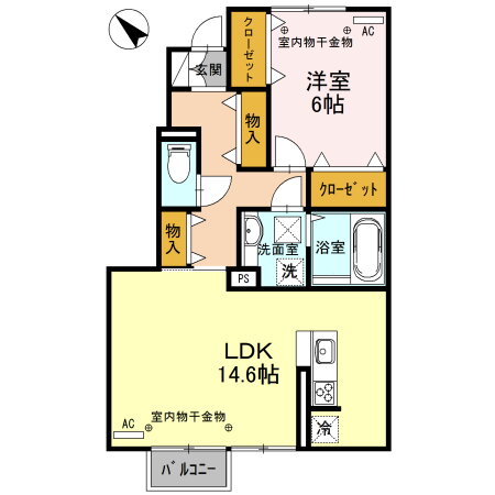 富山県富山市城川原２ 城川原駅 1LDK アパート 賃貸物件詳細
