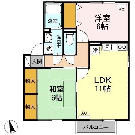 広島県広島市安佐南区長楽寺２ 長楽寺駅 2LDK アパート 賃貸物件詳細