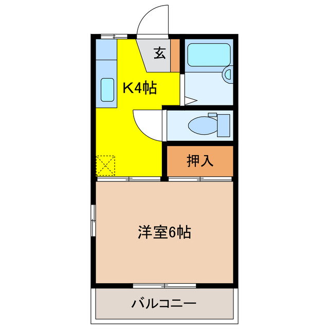 栃木県宇都宮市峰４ 宇都宮駅 1K アパート 賃貸物件詳細