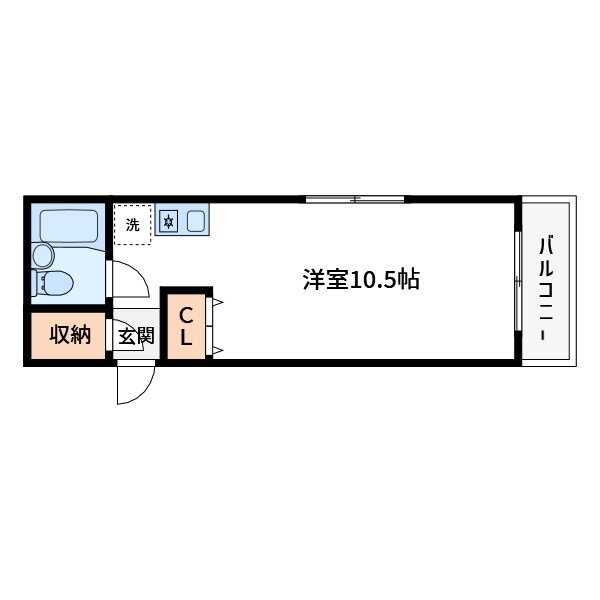 ＫＪビル 3階 ワンルーム 賃貸物件詳細