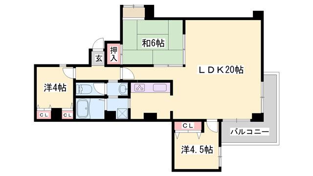 兵庫県姫路市八代 山陽姫路駅 3LDK マンション 賃貸物件詳細