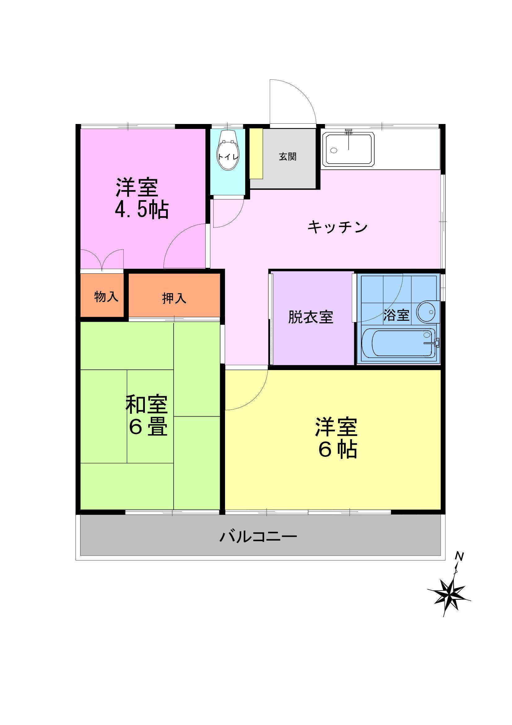 埼玉県北本市中丸２ 北本駅 3DK アパート 賃貸物件詳細