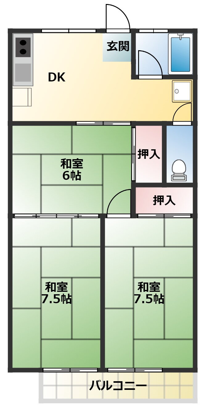 宮城県気仙沼市田中前２ 気仙沼駅 3DK アパート 賃貸物件詳細