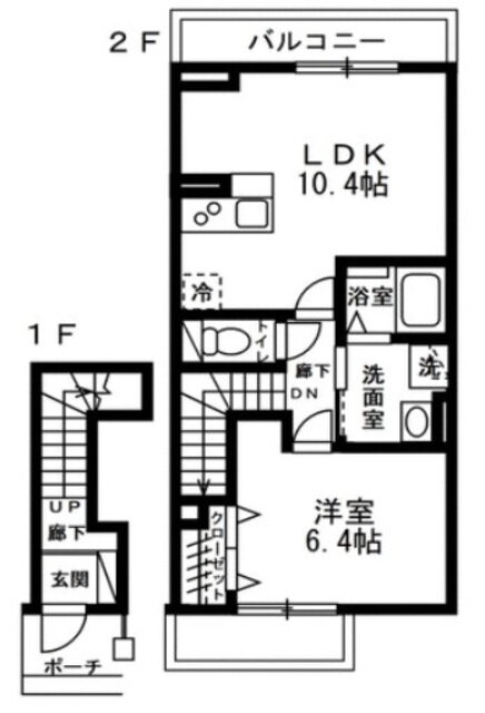 ソレアード 2階 1LDK 賃貸物件詳細