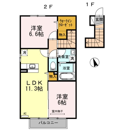 宮崎県日向市大字財光寺 財光寺駅 2LDK アパート 賃貸物件詳細