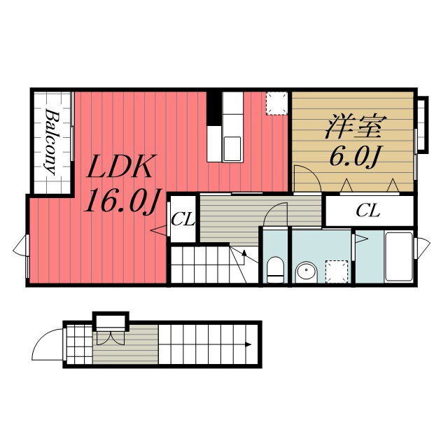 千葉県佐倉市臼井田 京成臼井駅 1LDK アパート 賃貸物件詳細