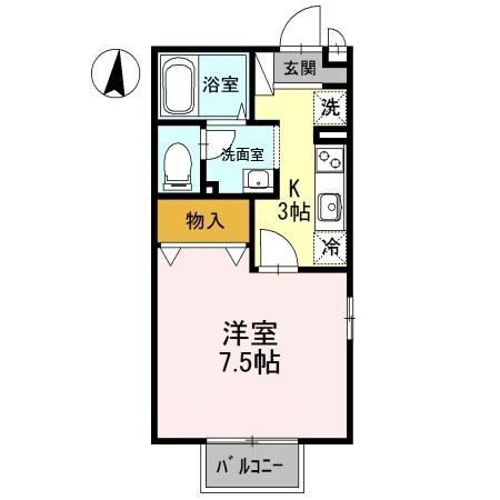 群馬県高崎市上中居町 高崎駅 1K アパート 賃貸物件詳細