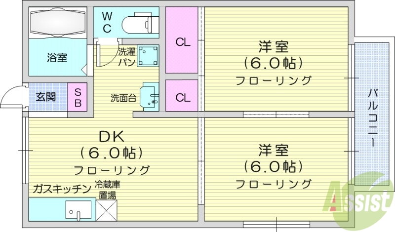 宮城県仙台市泉区長命ケ丘２ 泉中央駅 2DK アパート 賃貸物件詳細
