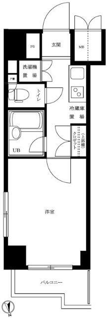 ルーブル南麻布 10階 1K 賃貸物件詳細