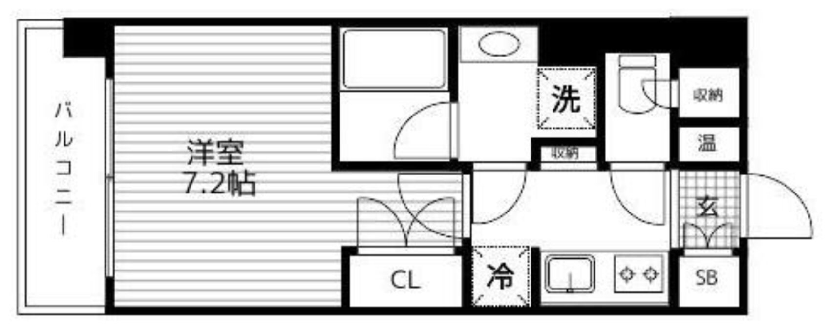 桜ヒルズ仙台榴岡 8階 1K 賃貸物件詳細