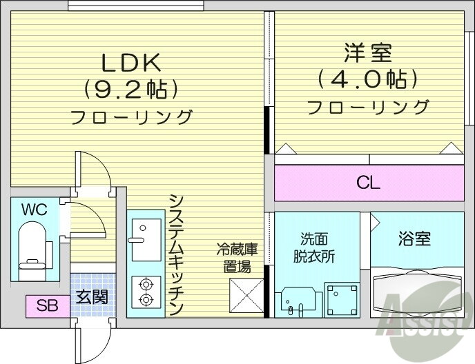 北海道札幌市豊平区豊平一条６ 菊水駅 1LDK マンション 賃貸物件詳細