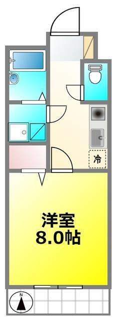 ハイツけやき六番館 3階 1K 賃貸物件詳細