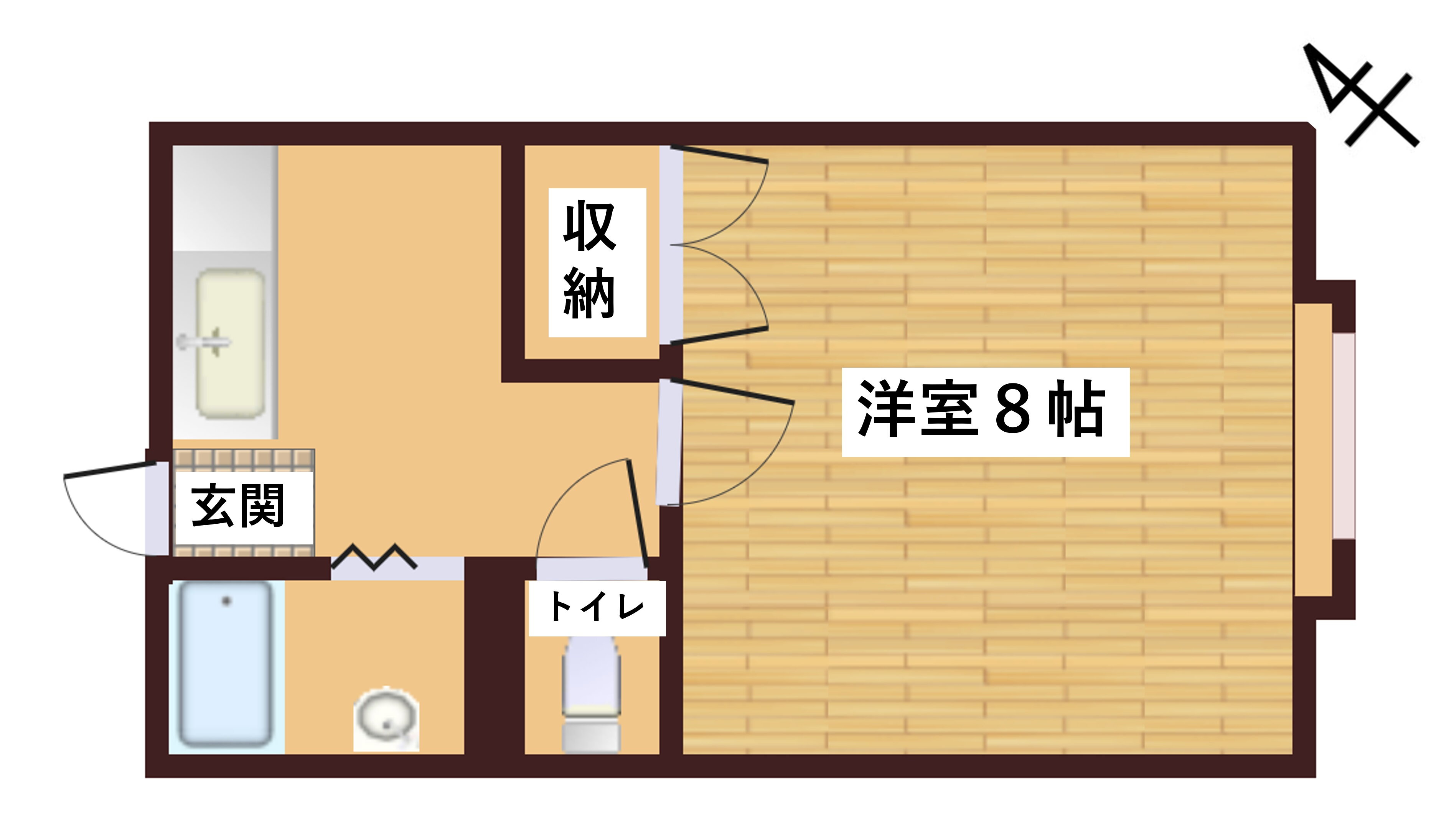 新潟県新潟市西区大学南２ 内野駅 1K アパート 賃貸物件詳細