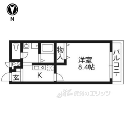 ラフィーネ九条 2階 1K 賃貸物件詳細