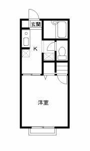 埼玉県深谷市緑ケ丘 深谷駅 1K アパート 賃貸物件詳細