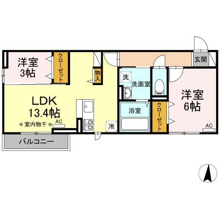 岩手県盛岡市下太田沢田 前潟駅 2LDK アパート 賃貸物件詳細