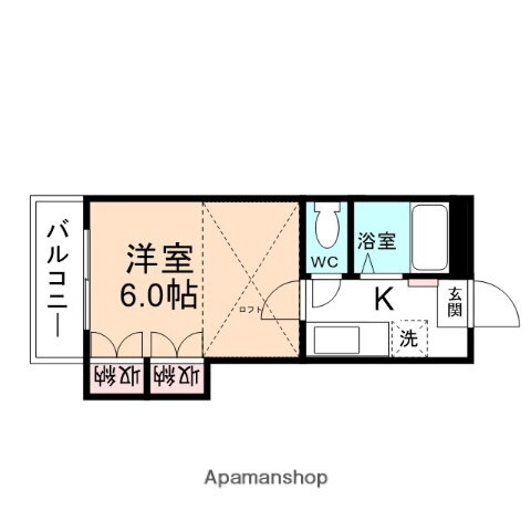 富山県富山市安野屋町１ 安野屋駅 1K アパート 賃貸物件詳細