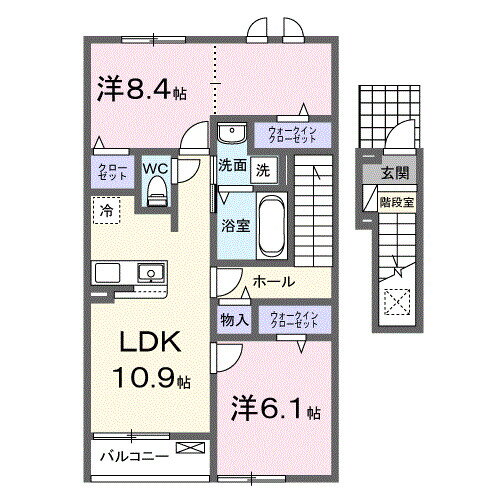 神奈川県南足柄市関本 大雄山駅 2LDK アパート 賃貸物件詳細