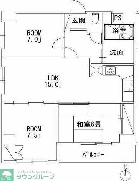 東京都練馬区高野台２ 練馬高野台駅 3LDK マンション 賃貸物件詳細