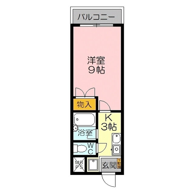 三記マンション灘 2階 1K 賃貸物件詳細