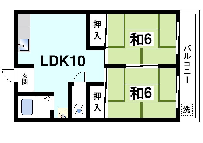 奈良県奈良市四条大路５ 尼ヶ辻駅 2LDK マンション 賃貸物件詳細