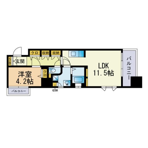 福岡県福岡市中央区大名２ 赤坂駅 1LDK マンション 賃貸物件詳細