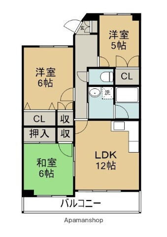 リバーサイド南末広七番館 2階 3LDK 賃貸物件詳細