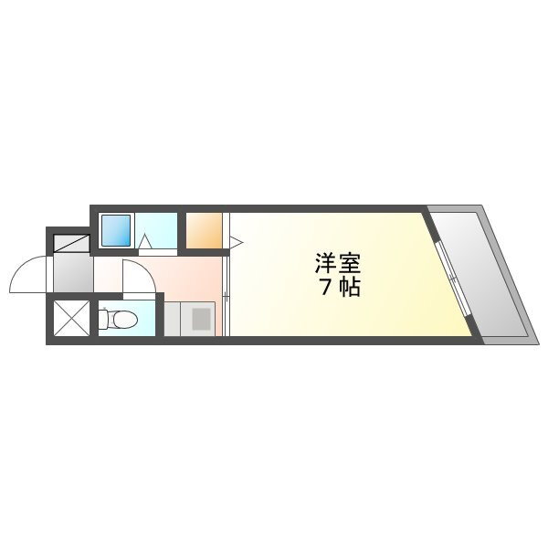 クマガイマンション 4階 1K 賃貸物件詳細