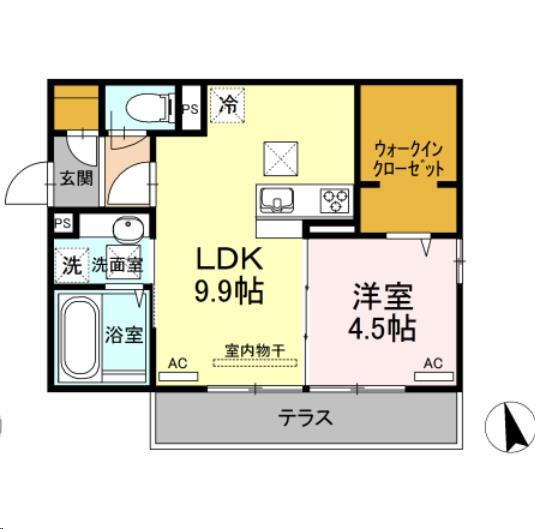 山口県下関市山の田西町 幡生駅 1LDK アパート 賃貸物件詳細