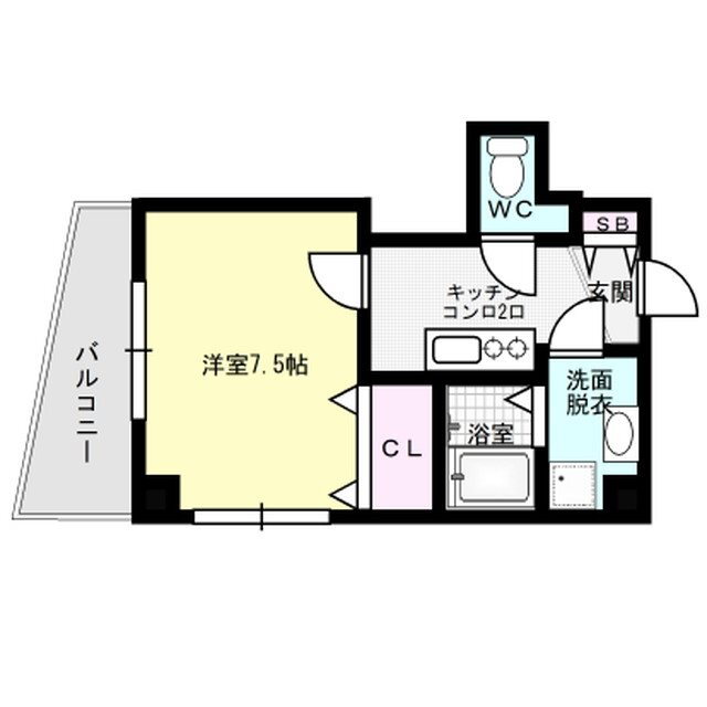福岡県福岡市中央区今川２ 西新駅 1K マンション 賃貸物件詳細