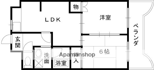 大阪府八尾市北本町３ 近鉄八尾駅 2DK マンション 賃貸物件詳細