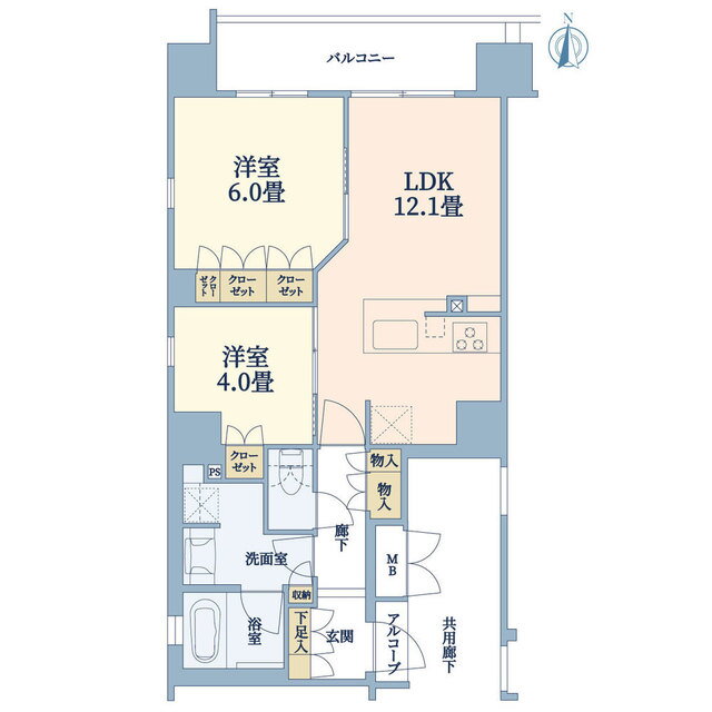 ジ・アーバネックス京都三条通 9階 2LDK 賃貸物件詳細