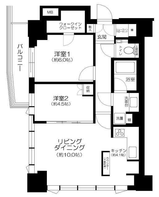 東京都練馬区東大泉１ 大泉学園駅 2LDK マンション 賃貸物件詳細