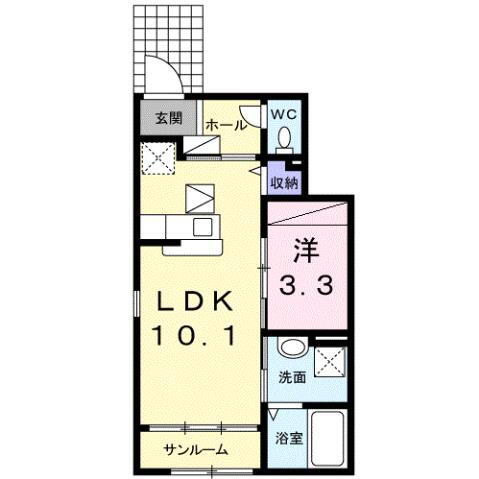 長野県長野市上松３ 長野駅 1LDK アパート 賃貸物件詳細