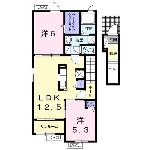 京都府舞鶴市字七日市 西舞鶴駅 2LDK アパート 賃貸物件詳細