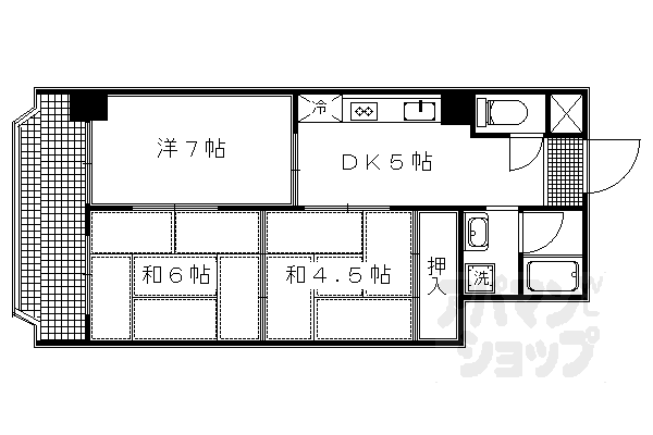 京都府京都市上京区亀屋町 二条駅 3DK マンション 賃貸物件詳細