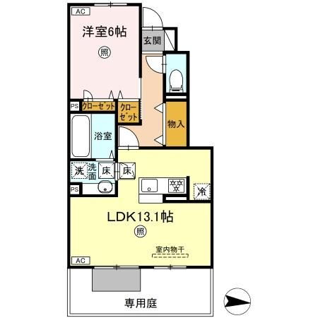 熊本県熊本市南区白藤２ 1LDK アパート 賃貸物件詳細