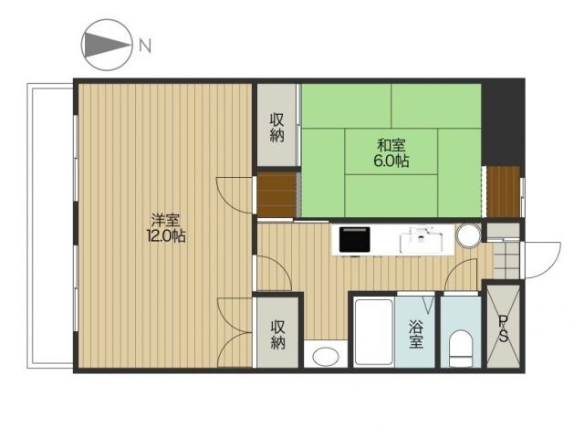 福岡県北九州市小倉北区片野３ 片野駅 2K マンション 賃貸物件詳細
