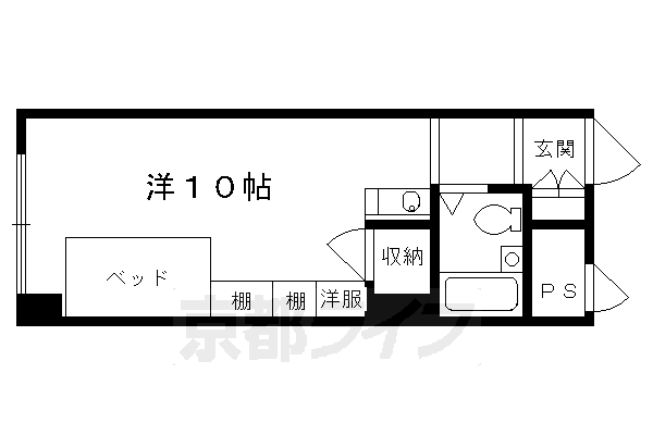 京都府京都市左京区修学院沖殿町 修学院駅 ワンルーム マンション 賃貸物件詳細