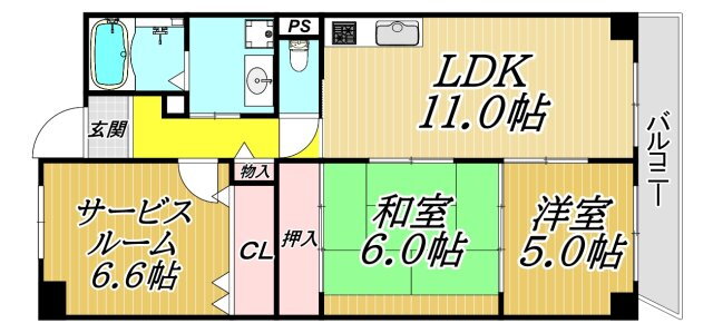 兵庫県尼崎市下坂部２ 尼崎駅 3LDK マンション 賃貸物件詳細