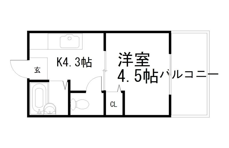 セントラル修学院 3階 1DK 賃貸物件詳細