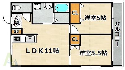 兵庫県神戸市長田区長者町 長田駅 2LDK マンション 賃貸物件詳細