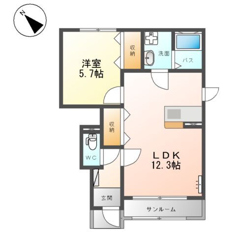 サフィーナ 1階 1LDK 賃貸物件詳細