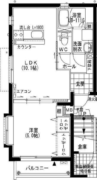 ユーミーれんげ草 2階 1LDK 賃貸物件詳細